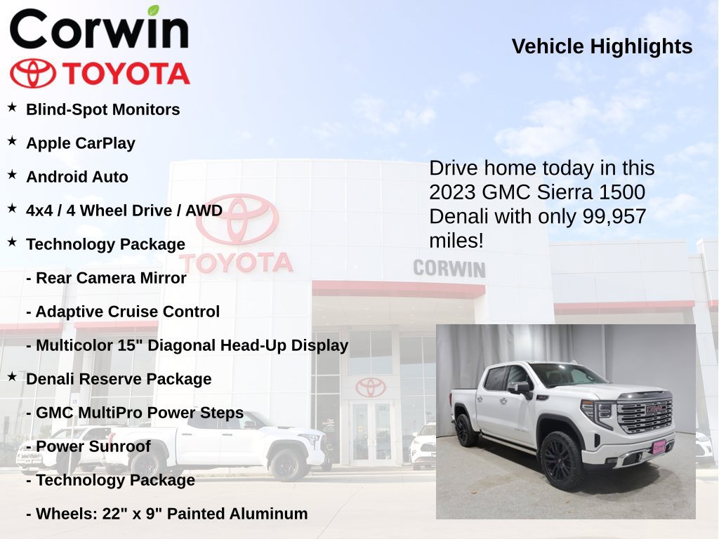 Used 2023 GMC Sierra 1500 Denali w/ Denali Reserve Package AWD/4WD image 7