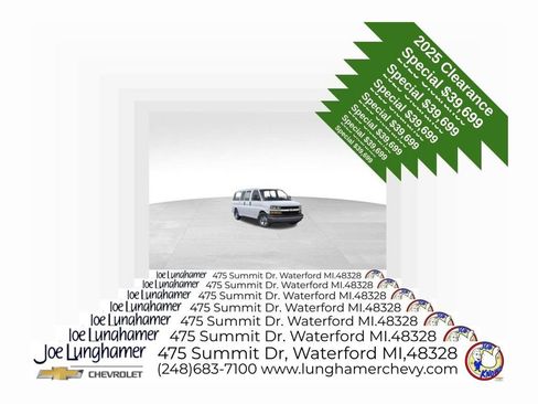 New 2025 Chevrolet Express 2500 w/ Enhanced Convenience Package RWD image 1