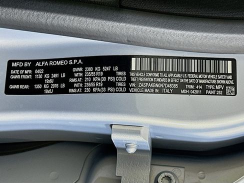 Used 2022 Alfa Romeo Stelvio Ti w/ Active Assist Plus Package image 12