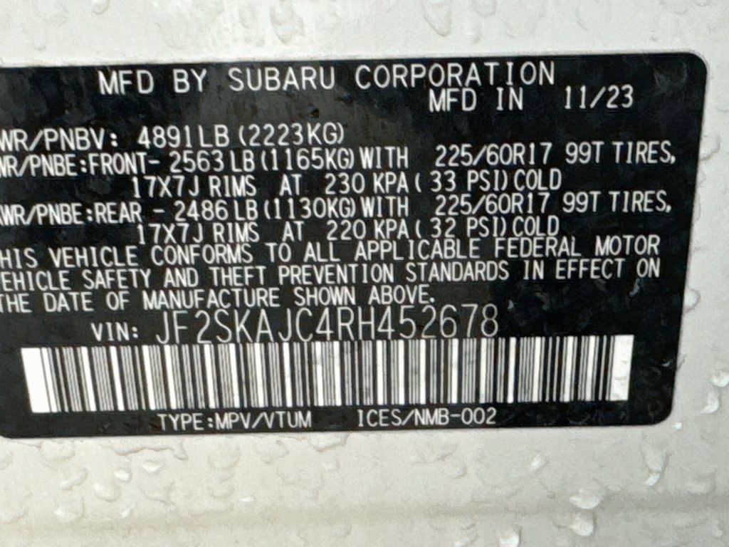 Certified 2024 Subaru Forester Wilderness AWD/4WD image 30
