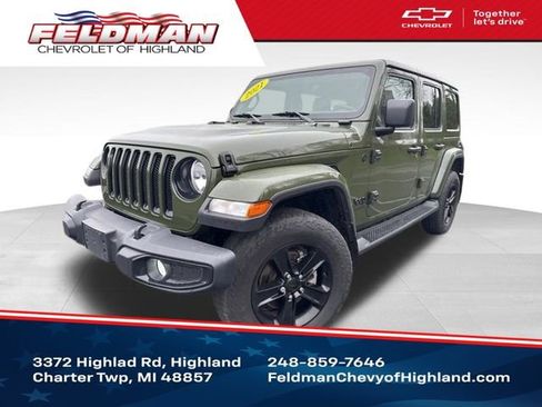 Used 2021 Jeep Wrangler Unlimited Sahara image 1
