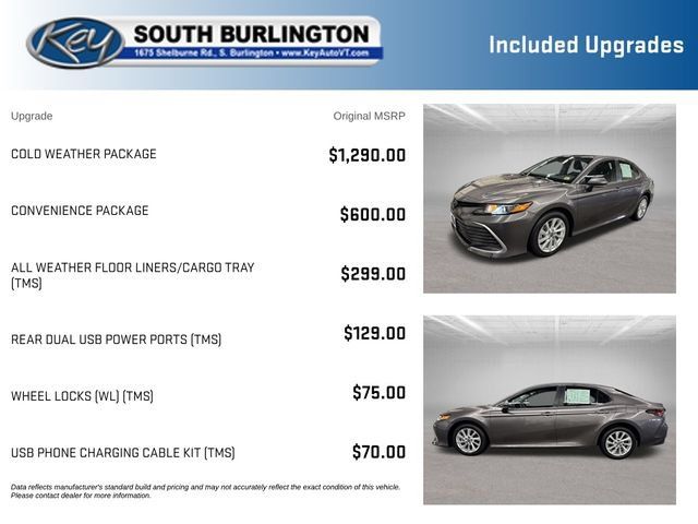 Used 2023 Toyota Camry LE w/ Cold Weather Package AWD/4WD image 3