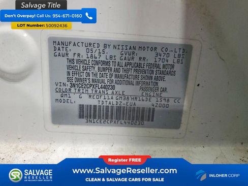 Used 2015 Nissan Versa Note SV image 16