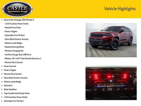 Used 2024 Jeep Grand Cherokee L Altitude AWD/4WD image 8