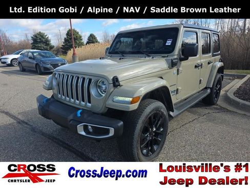 Used 2022 Jeep Wrangler Unlimited Sahara 4xe w/ Cold Weather Group image 1