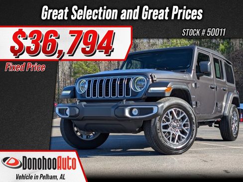 Used 2024 Jeep Wrangler Unlimited Sahara w/ Safety Group AWD/4WD image 1