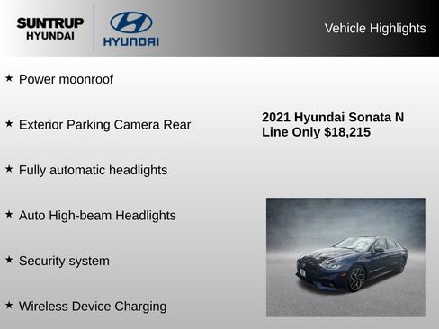 Used 2021 Hyundai Sonata N Line FWD image 16
