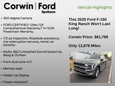 Used 2025 Ford F150 King Ranch AWD/4WD image 6