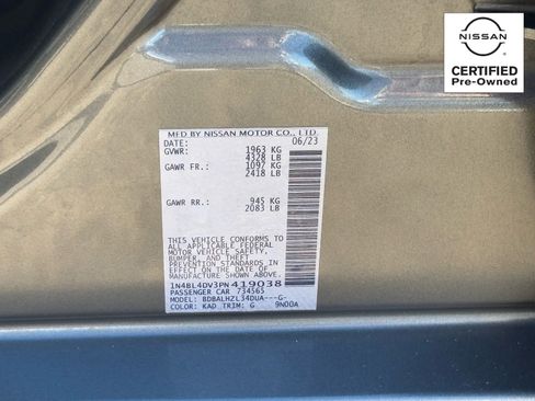 Certified 2023 Nissan Altima 2.5 SV image 29