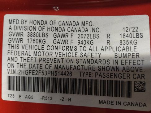 Used 2023 Honda Civic Sport image 33