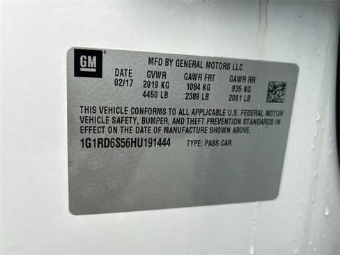 Certified 2017 Chevrolet Volt Premier w/ Driver Confidence II Package image 33