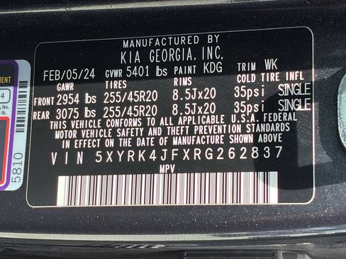 Used 2024 Kia Sorento SX FWD image 28