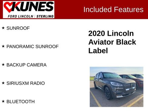 Used 2020 Lincoln Aviator Black Label w/ Dynamic Handling Package AWD/4WD image 3