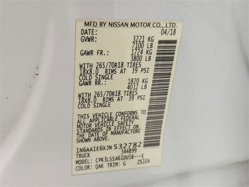 Used 2018 Nissan Titan SV w/ SV Convenience Package image 33