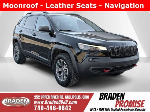 Used 2021 Jeep Cherokee Trailhawk w/ Sun, Sound & Nav Group image 1