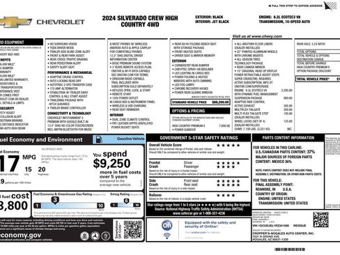 Used 2024 Chevrolet Silverado 1500 High Country AWD/4WD image 2