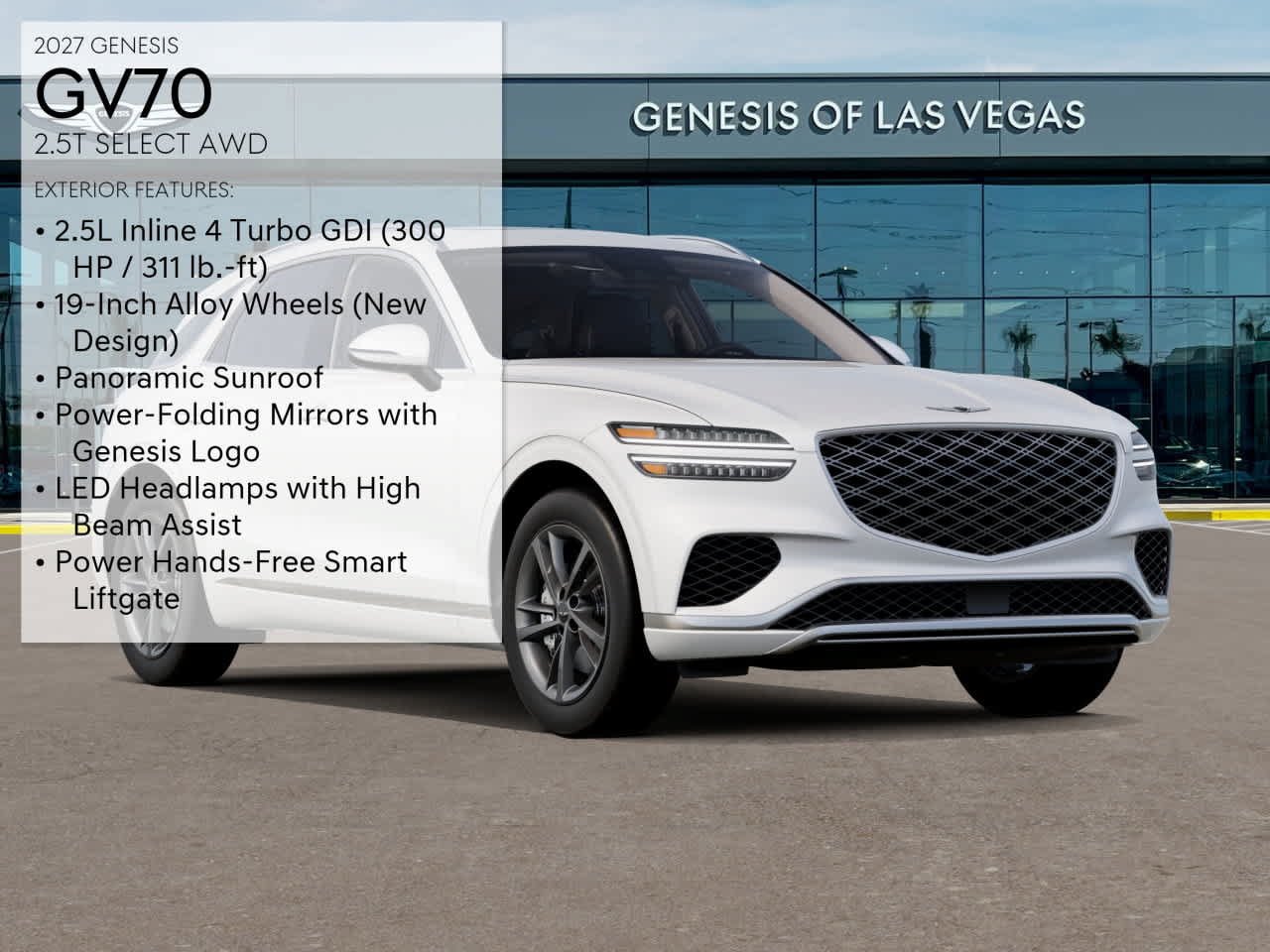 New 2027 Genesis GV70 2.5T Select AWD/4WD image 3