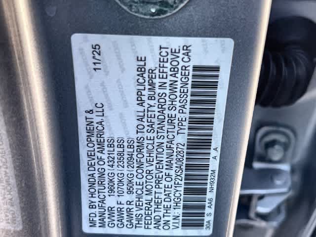 Certified 2025 Honda Accord LX image 22