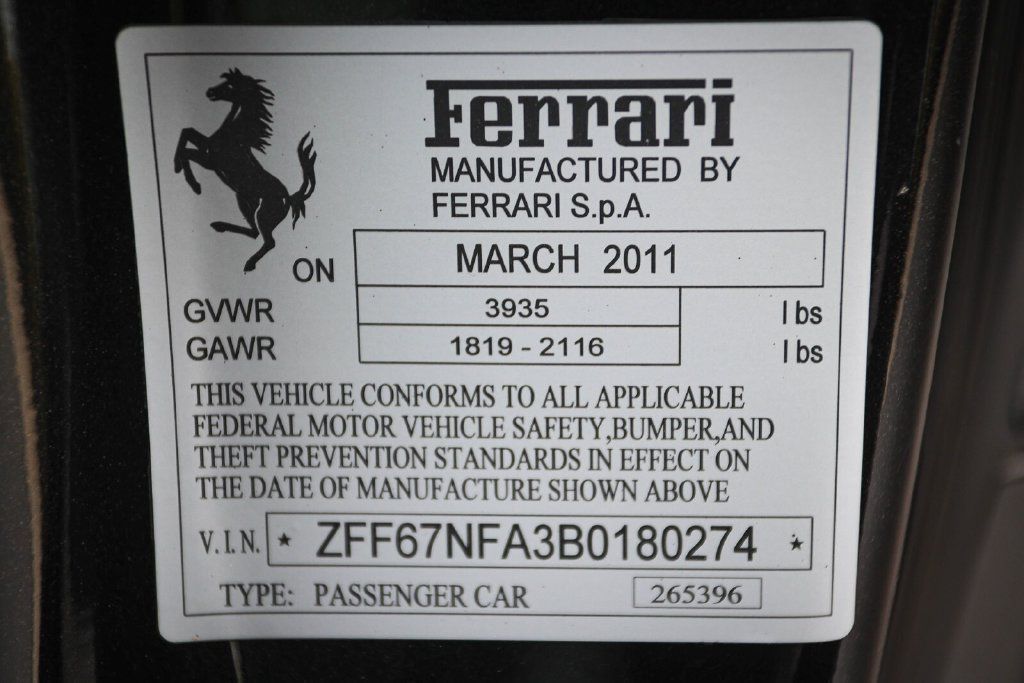 Certified 2011 Ferrari 458 Italia Coupe RWD image 38