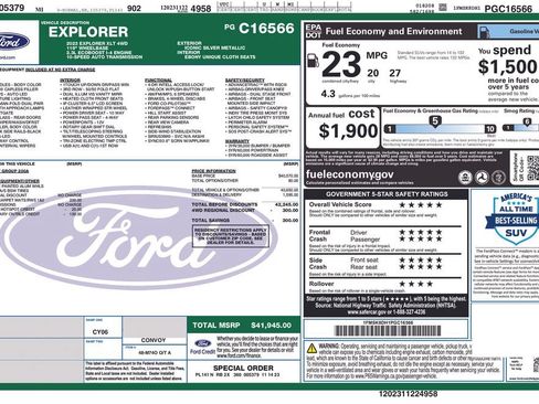 Used 2023 Ford Explorer XLT AWD/4WD image 48