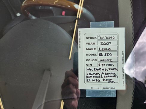 Used 2007 Lexus ES 350 FWD image 9