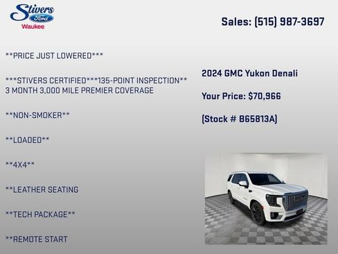 Used 2024 GMC Yukon Denali w/ Advanced Technology Package AWD/4WD image 8