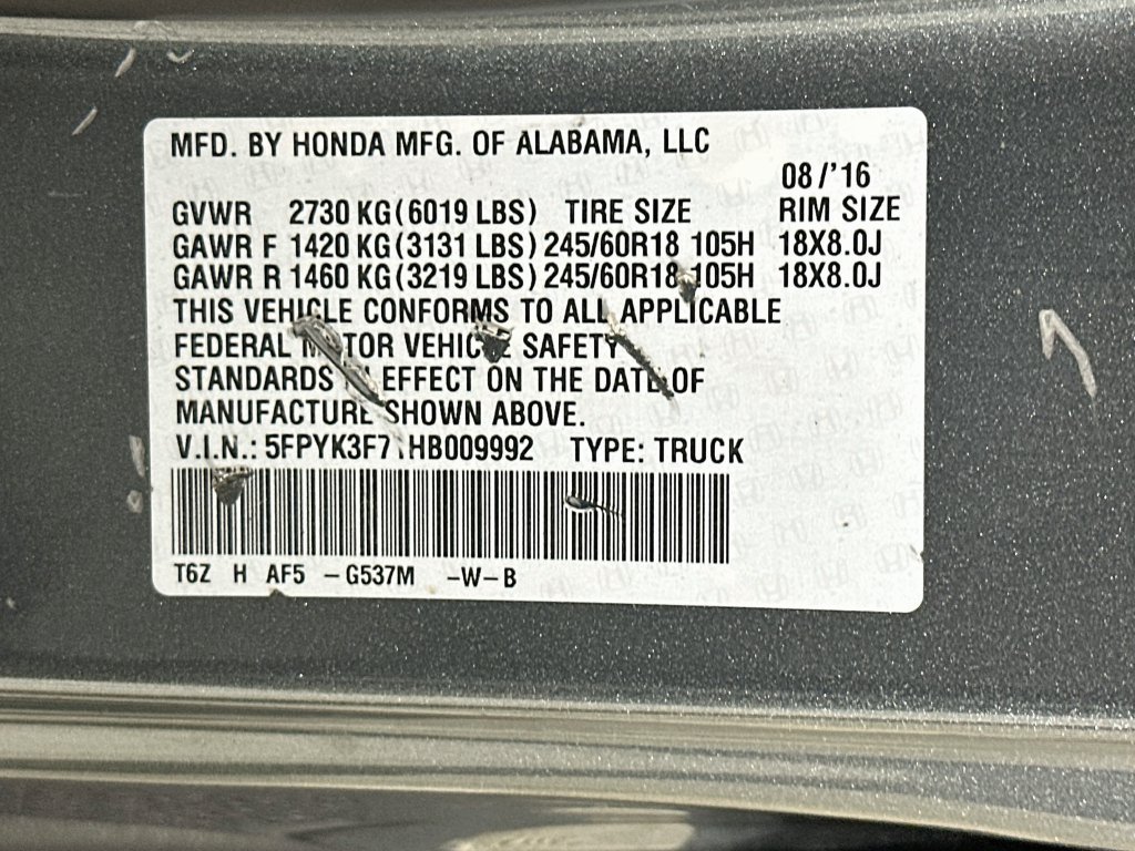 Used 2017 Honda Ridgeline RTL-E image 40