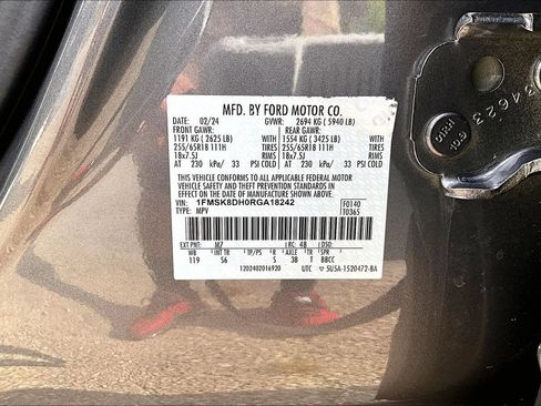 Certified 2024 Ford Explorer XLT w/ Equipment Group 202A AWD/4WD image 36
