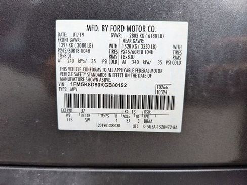 Certified 2019 Ford Explorer XLT w/ Equipment Group 202A AWD/4WD image 24