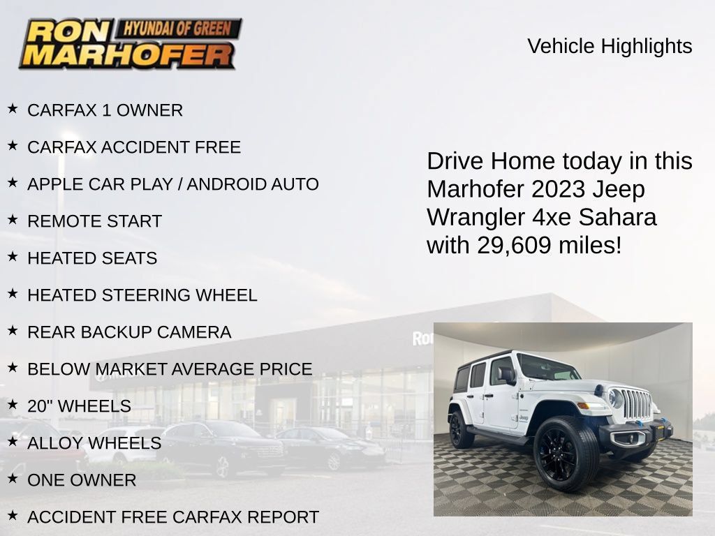 Used 2023 Jeep Wrangler Unlimited Sahara w/ Cold Weather Group AWD/4WD image 15