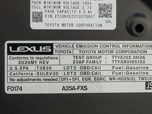 New 2026 Lexus NX 350h AWD w/ Premium Package image 35