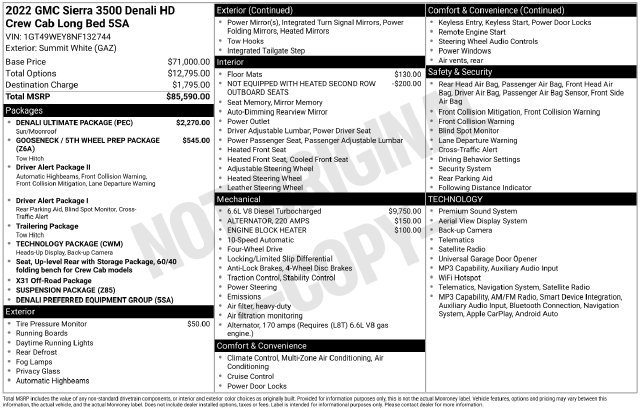 Certified 2022 GMC Sierra 3500 Denali w/ Denali Ultimate Package AWD/4WD image 42