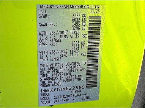 New 2026 Nissan Frontier Pro-X w/ Tow Package image 8