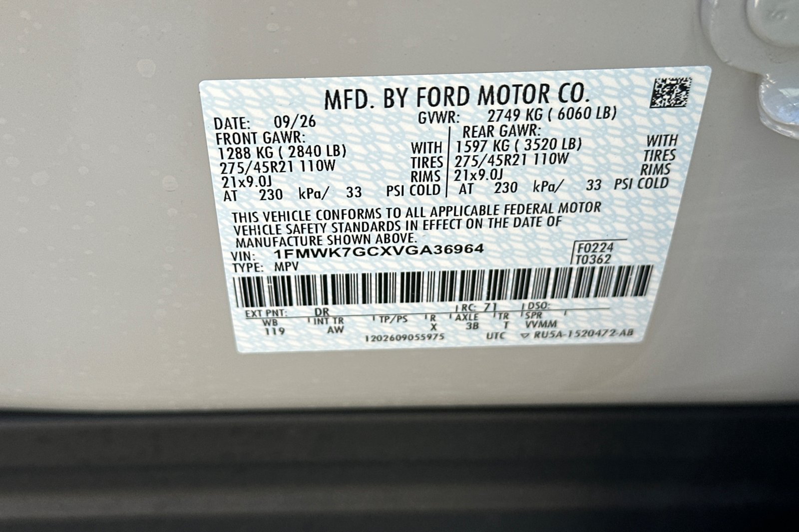 New 2027 Ford Explorer ST w/ ST Sinister Package RWD image 30