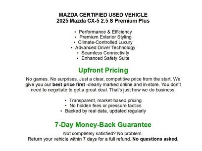Used 2025 MAZDA CX-5 AWD 2.5 S