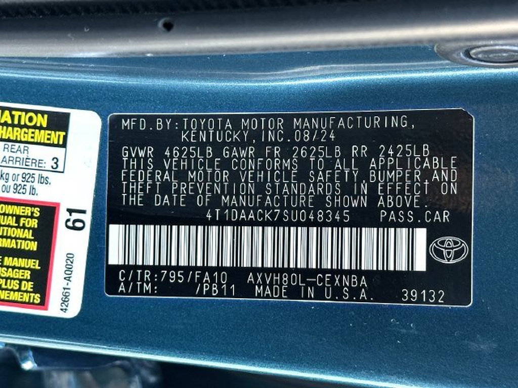 Certified 2025 Toyota Camry LE FWD image 30