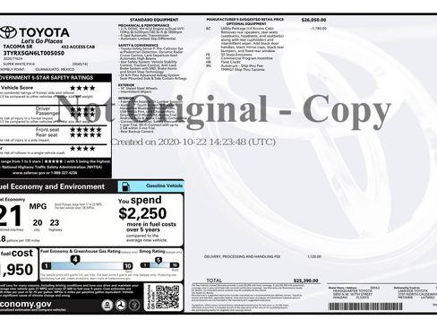 Used 2020 Toyota Tacoma SR RWD image 3