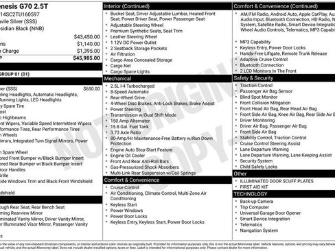 Used 2026 Genesis G70 2.5T image 4