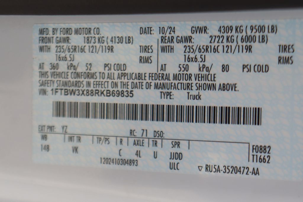 Used 2024 Ford Transit 350 148 High Roof Extended w/ Load Area Protection Package RWD image 41