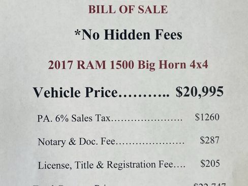 Used 2017 RAM 1500 Big Horn AWD/4WD image 2