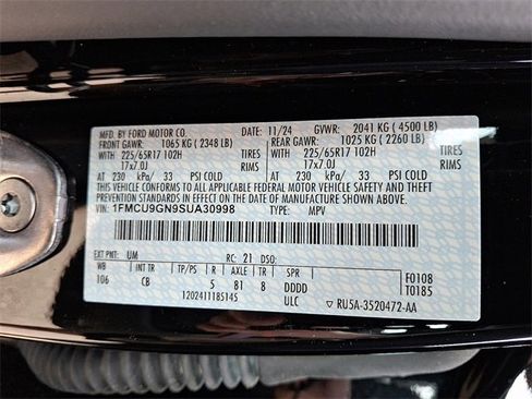 New 2025 Ford Escape Active w/ Tech Pack #1 image 10