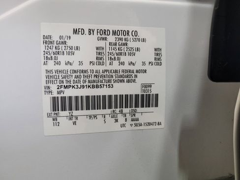 Used 2019 Ford Edge SEL w/ Equipment Group 201A FWD image 33