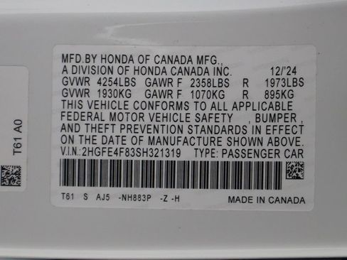 Used 2025 Honda Civic Sport Touring image 58