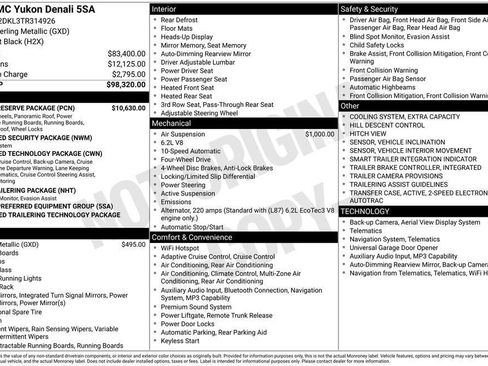 New 2026 GMC Yukon Denali w/ Denali Reserve Package AWD/4WD image 26