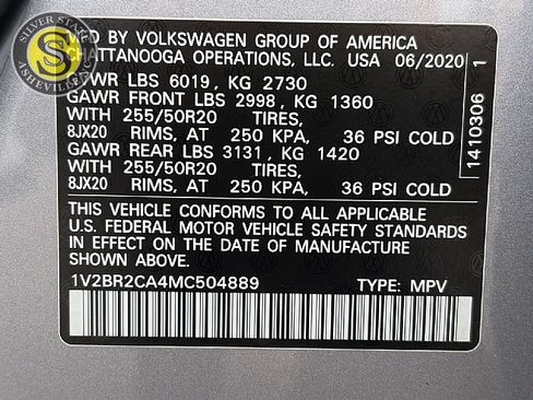 Used 2021 Volkswagen Atlas SEL AWD/4WD image 34