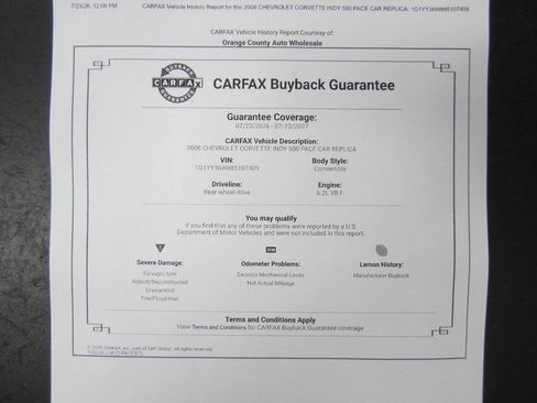 Used 2008 Chevrolet Corvette Convertible w/ Preferred Equipment Group RWD image 49
