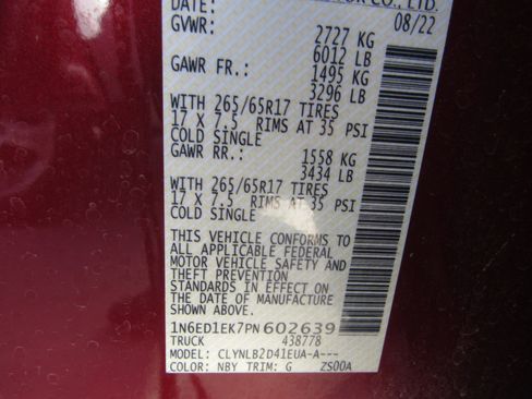 Used 2023 Nissan Frontier SV w/ Technology Package image 6