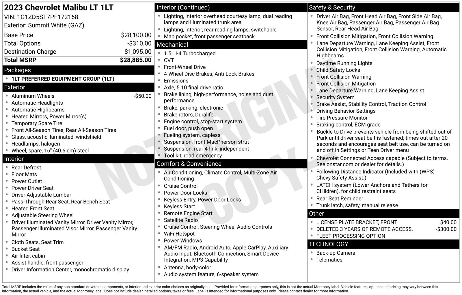 Used 2023 Chevrolet Malibu LT FWD image 5