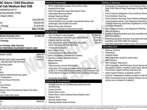 Used 2023 GMC Sierra 1500 Elevation w/ X31 Off-Road Package AWD/4WD image 27