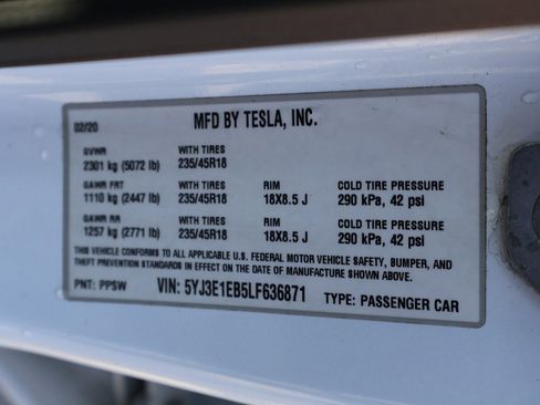 Used 2020 Tesla Model 3 Long Range image 56